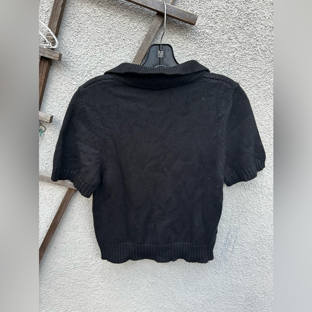 G. LABEL BY GOOP Alan Polo Sweater in Black - Picture 10 of 10